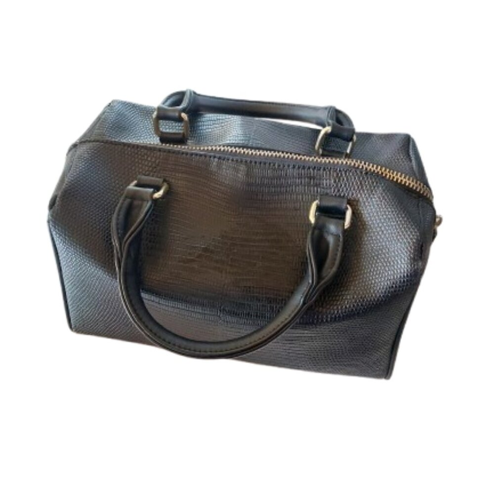 Black Doctor's Bag Style Purse